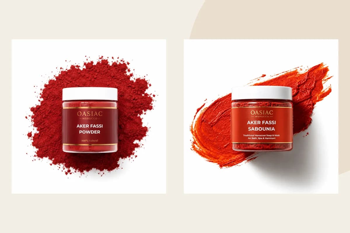 OASIAC Aker Fassi Tint Powder, Aker Fassi Sabounia Produktverpackung