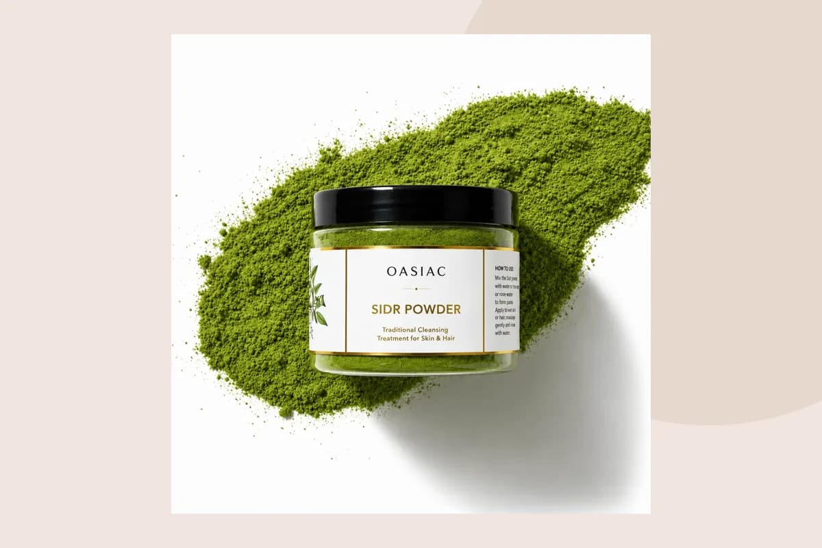 OASIAC Sidr Powder for Body & Hair product packaging
