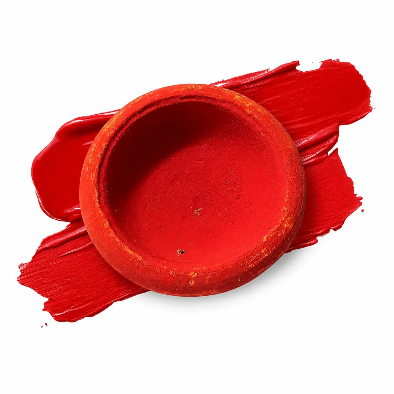 OASIAC Aker-Fassi-Tontöpfchen mit rotem Pigment