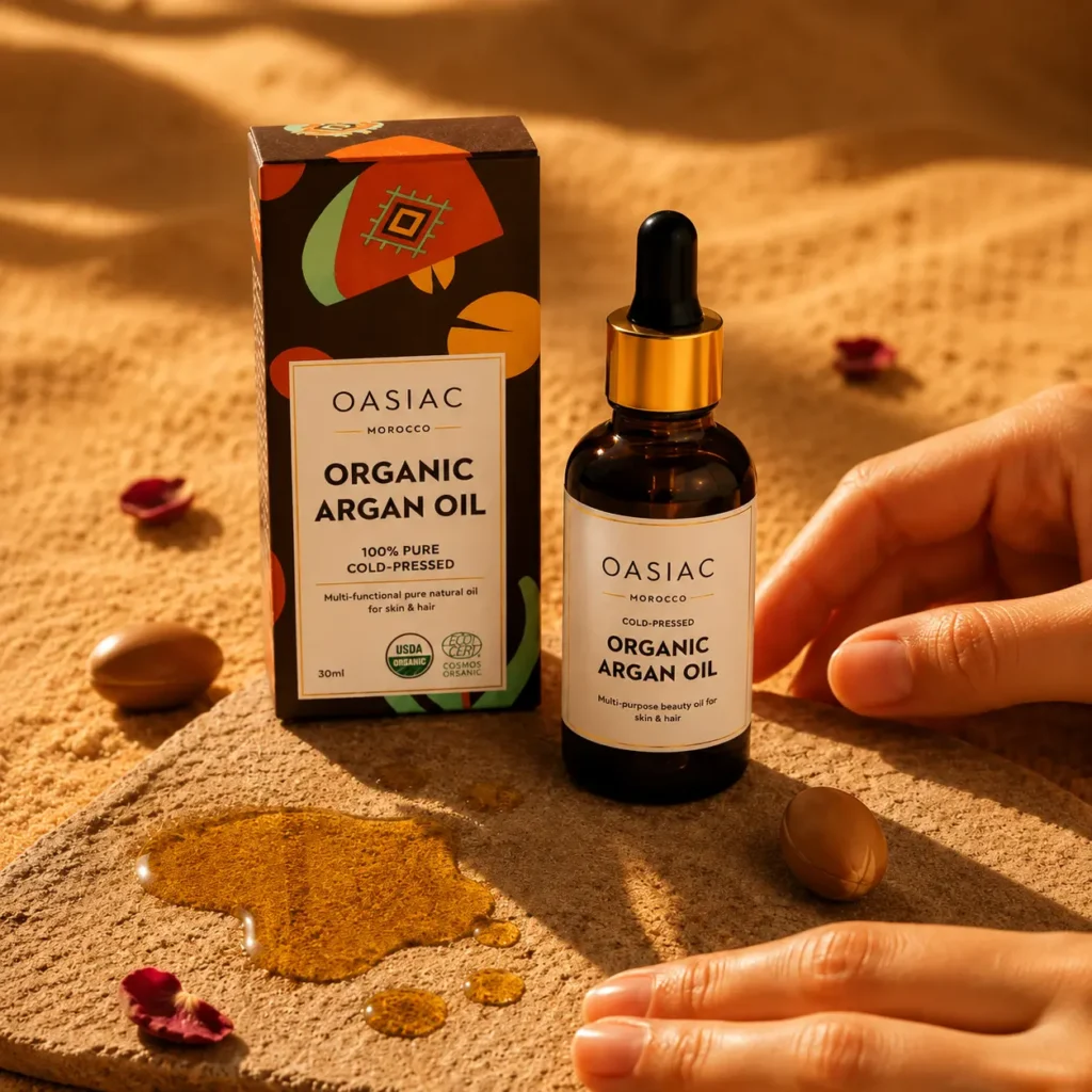 argan oil in desert